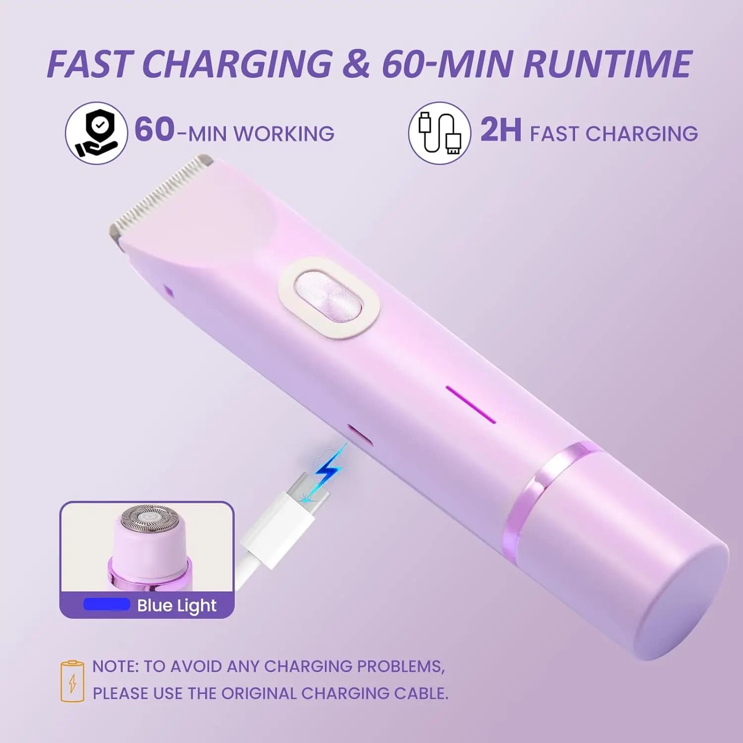 waterproof women’s electric shaver and trimmer — image 4