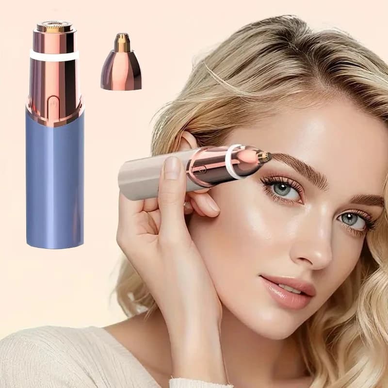 2-in-1 facial & eyebrow trimmer with USB charging
