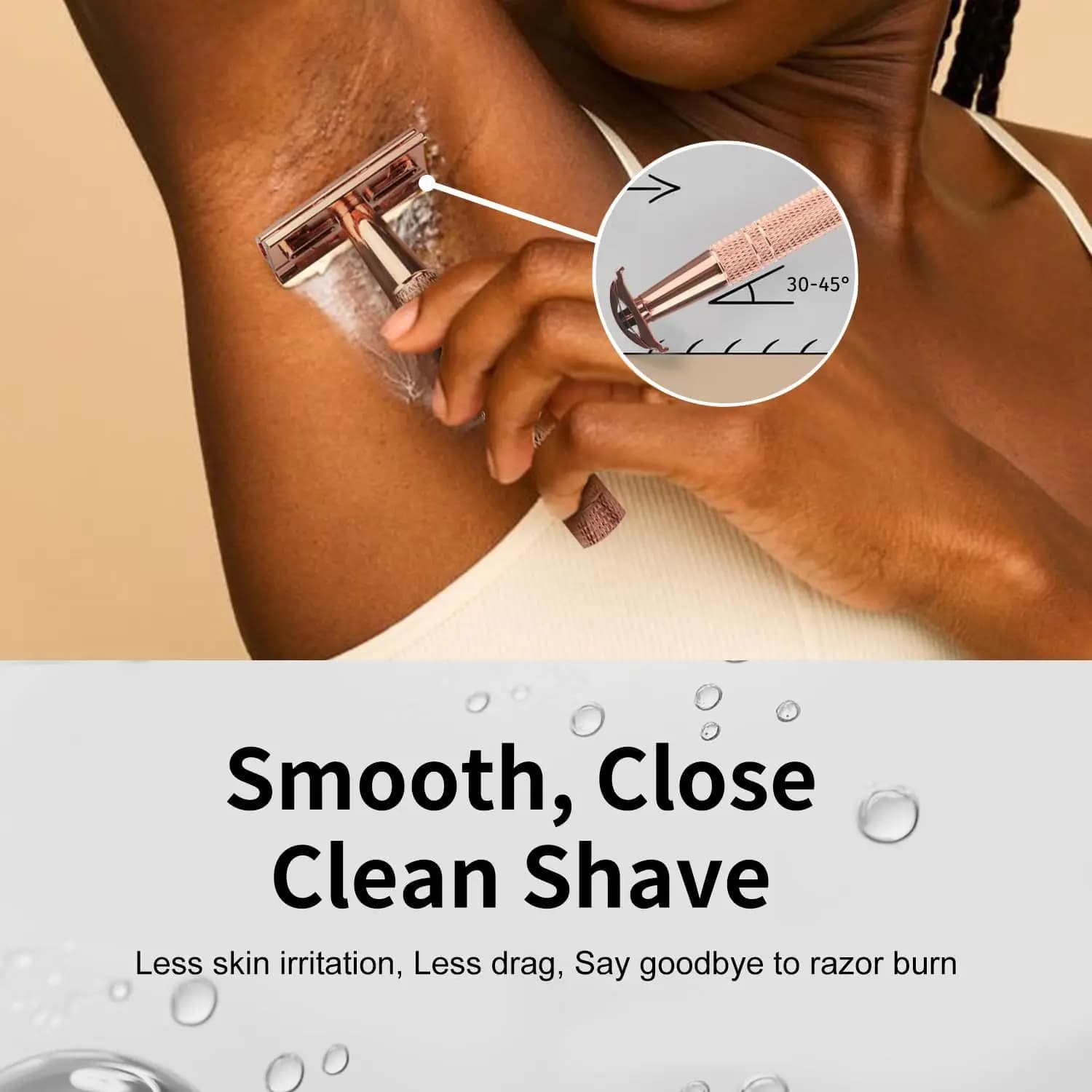 double edge safety razor with ten blades — image 4