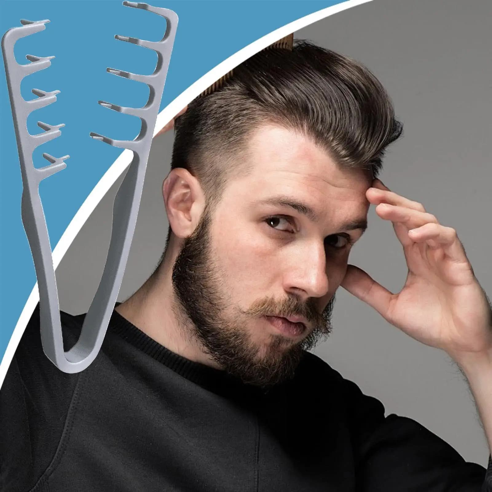 wide-tooth volumizing hair comb — image 3