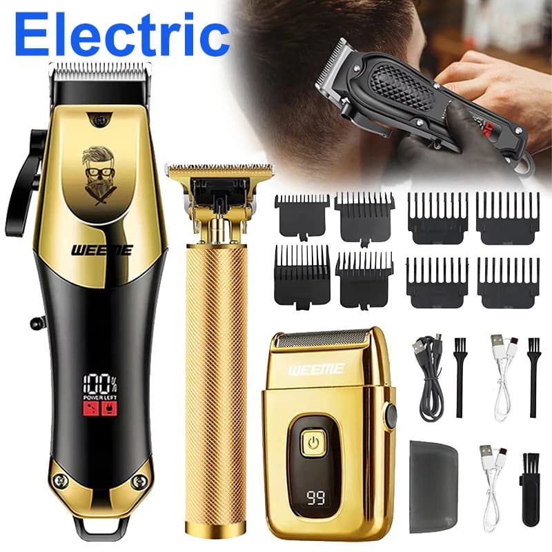 Cordless Vintage Hair Trimmer with Nose Hair Kit