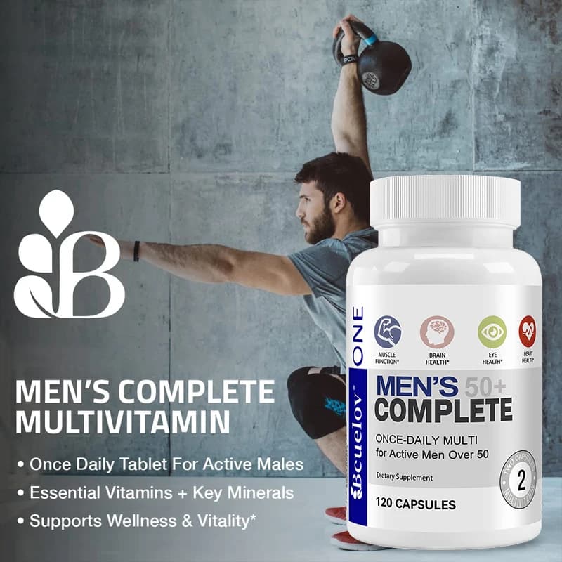 bottle of men's 50+ daily super multivitamin — image 3
