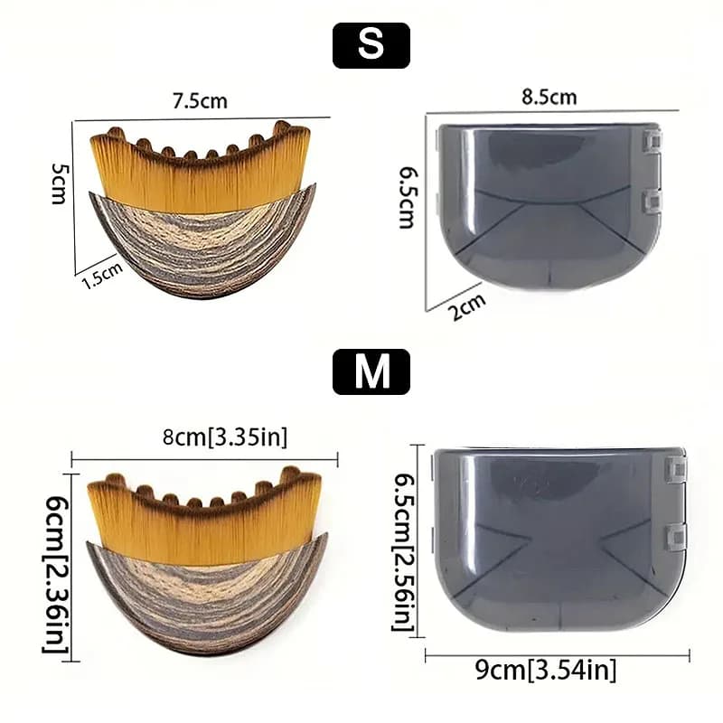 Ergonomic lymphatic contour face brush — image 3