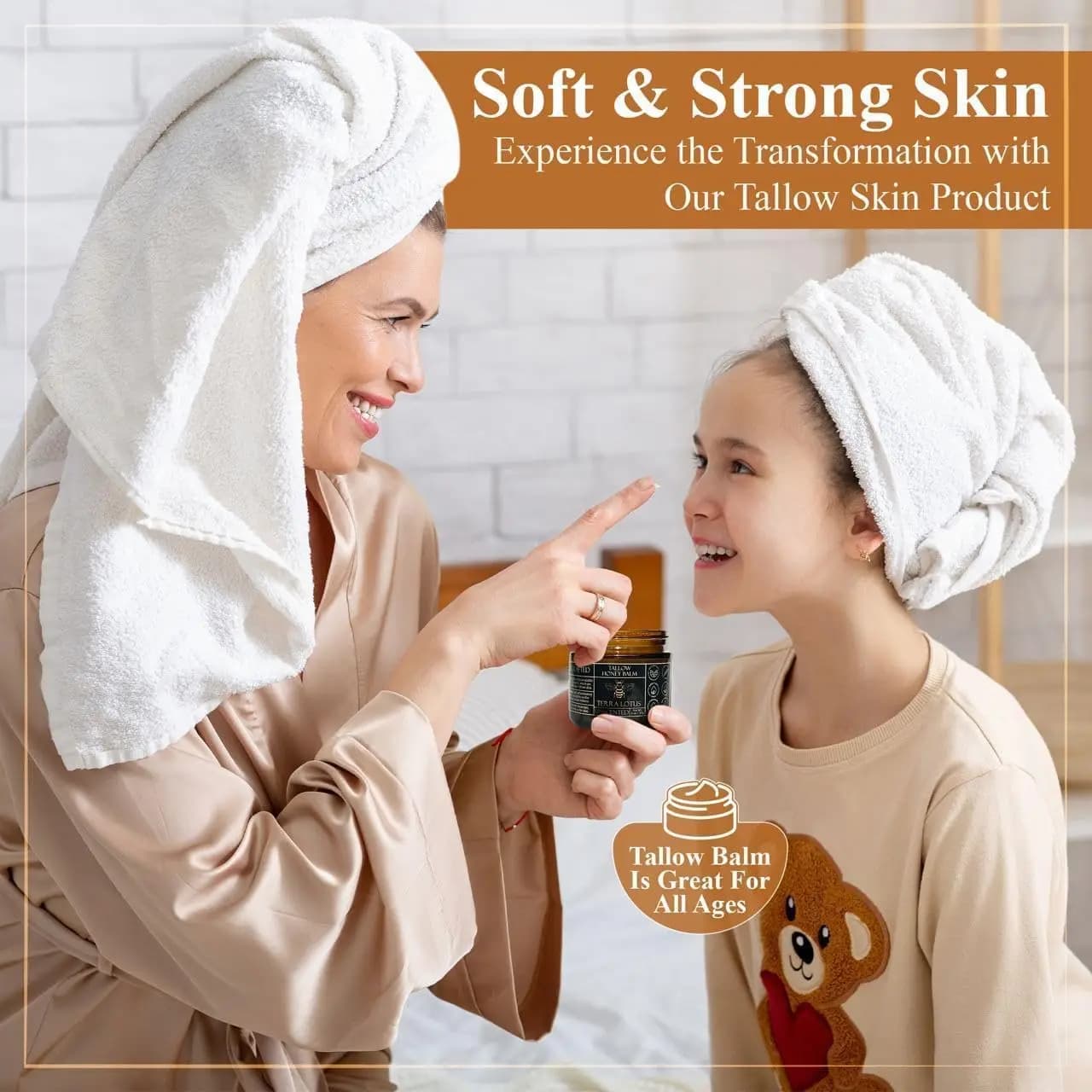tallow and manuka honey moisturizing cream in a 60g jar — image 2