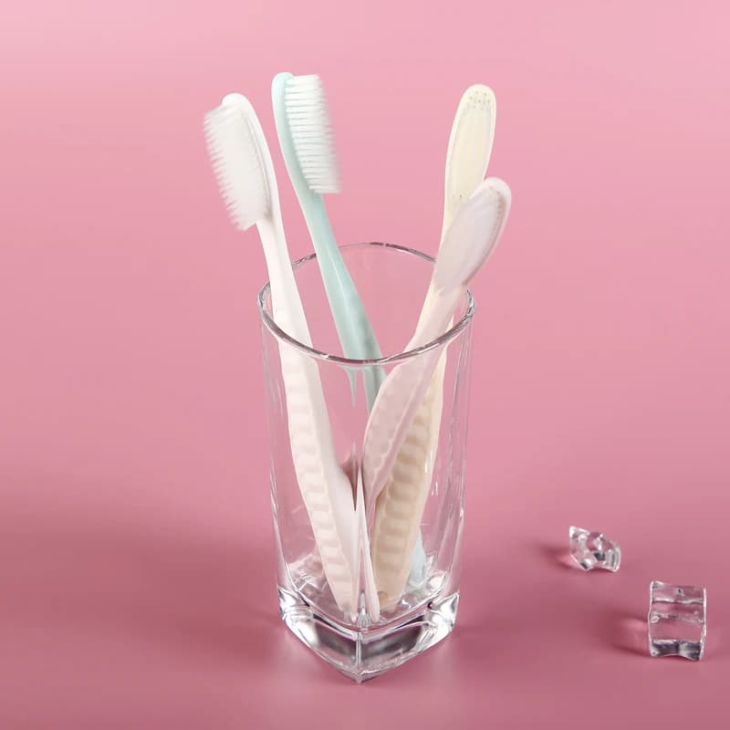 soft long-head adult toothbrush set of four — image 5