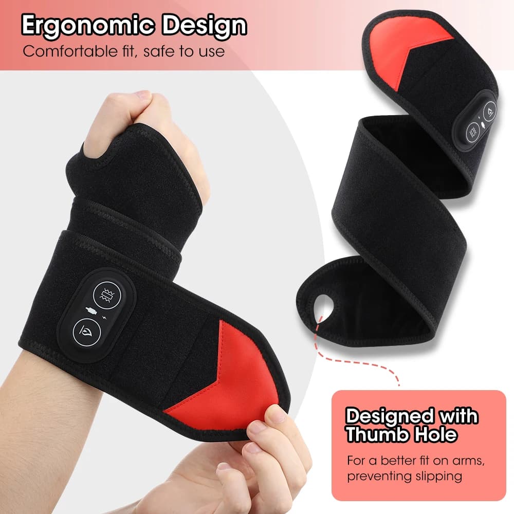 LED red light heating belt with vibration — image 5