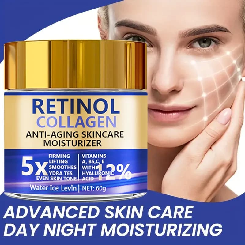 jar of retinol and collagen face cream — image 1
