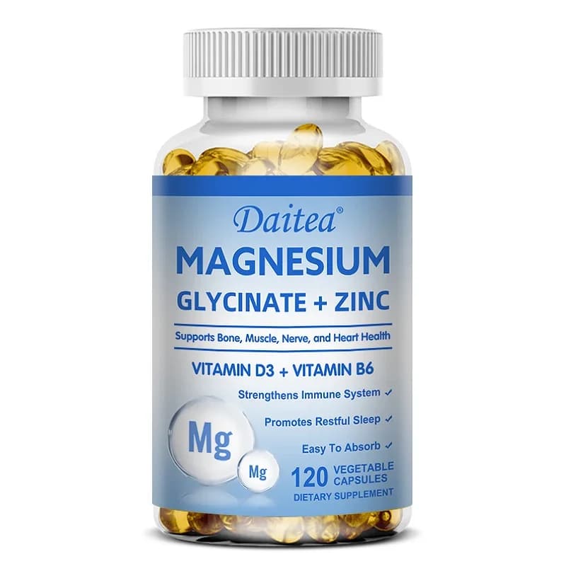 magnesium glycinate and zinc capsules bottle — image 8
