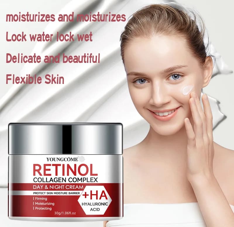 Jar of retinol collagen facial moisturizing cream — image 5