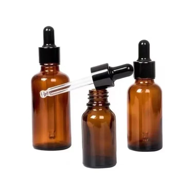 glass essential oil perfume bottles with dropper — image 4