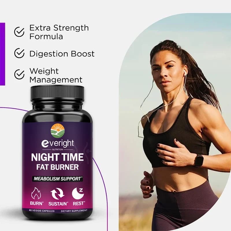 nighttime fat burner supplement bottle — image 3