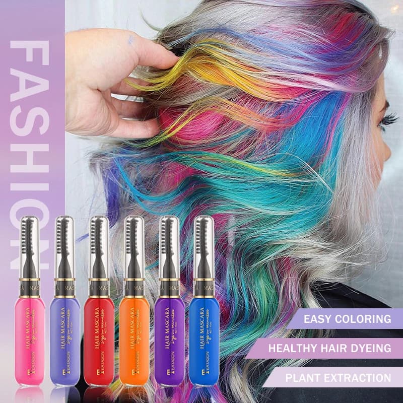disposable colored hair mascara with multiple shades — image 2