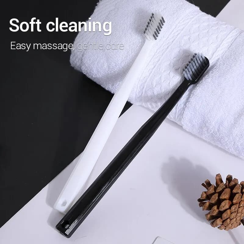 Bamboo charcoal toothbrush with soft silk bristles — image 3
