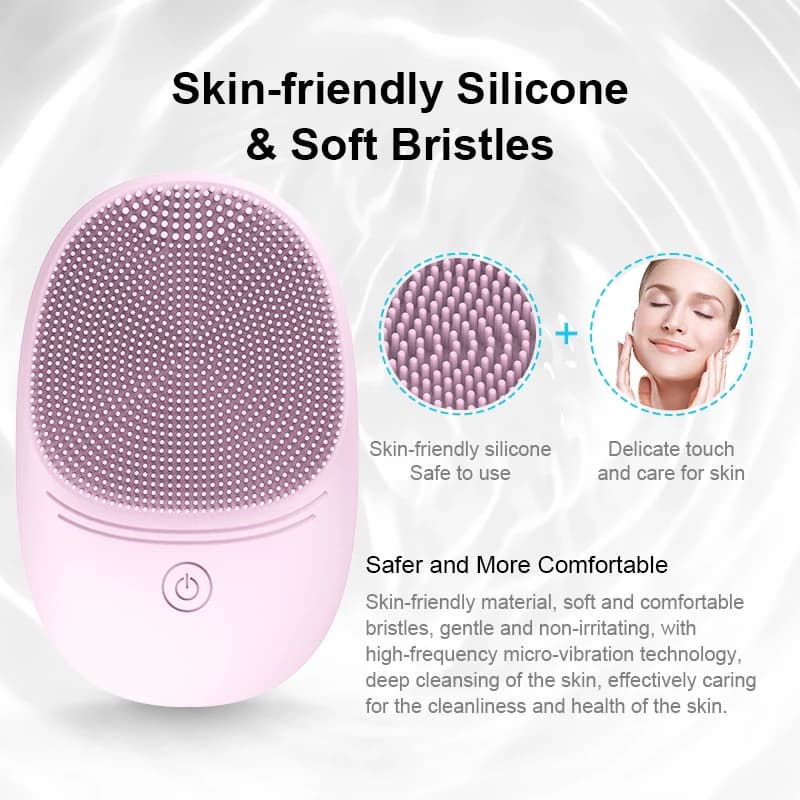 silicone sonic facial cleansing brush — image 3