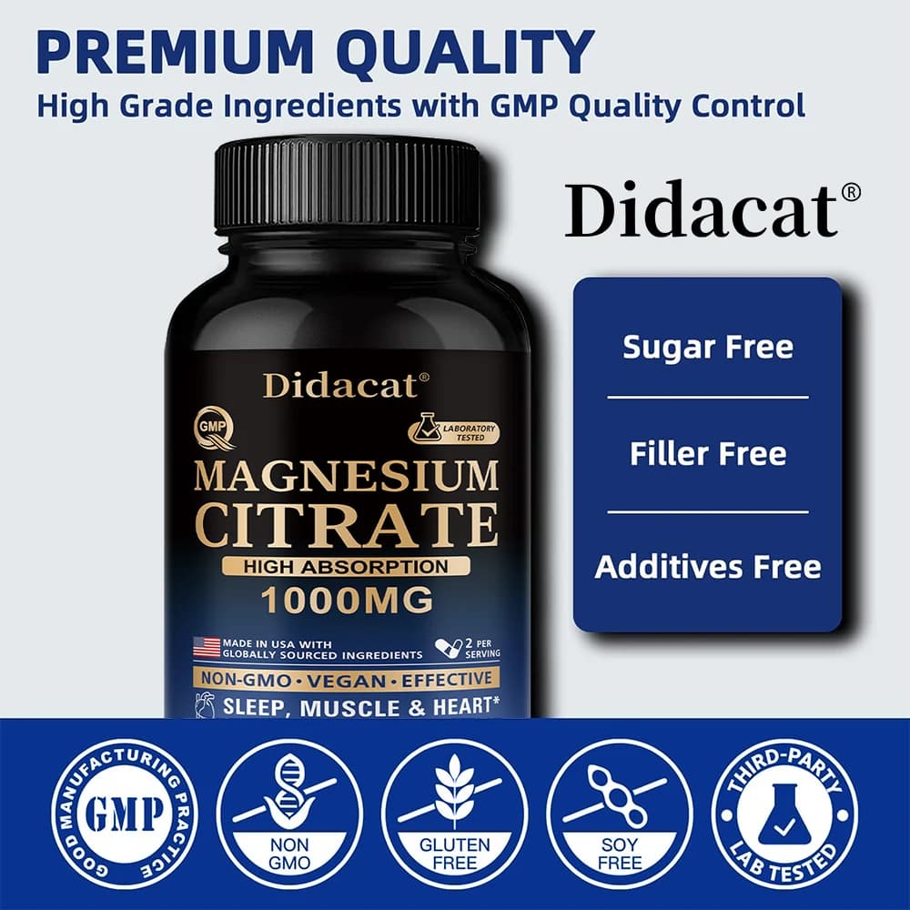 bottle of magnesium citrate supplement — image 5