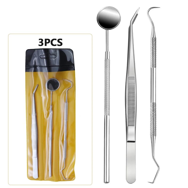 Dental cleaning tool set with scissors and flosser — image 7