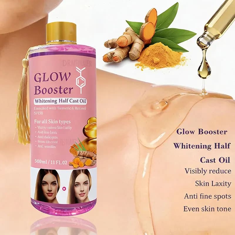 Kojic acid brightening massage oil bottle — image 3