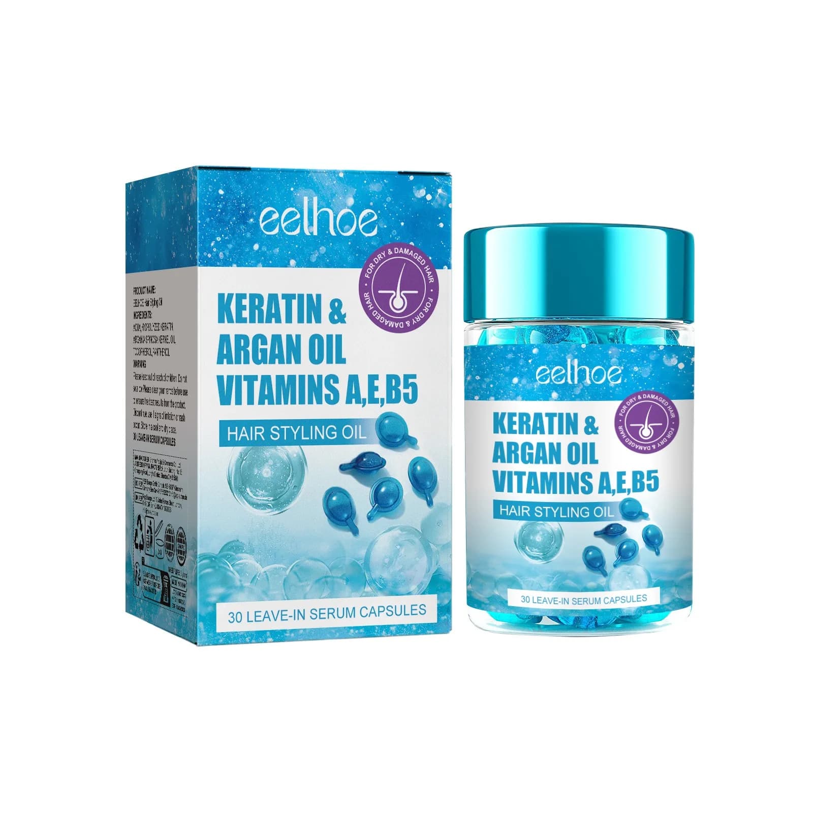 hair vitamin capsules with keratin oil — image 8