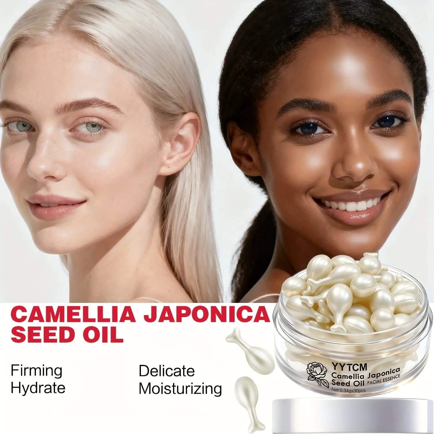 Camellia seed oil essence capsules bottle — image 6