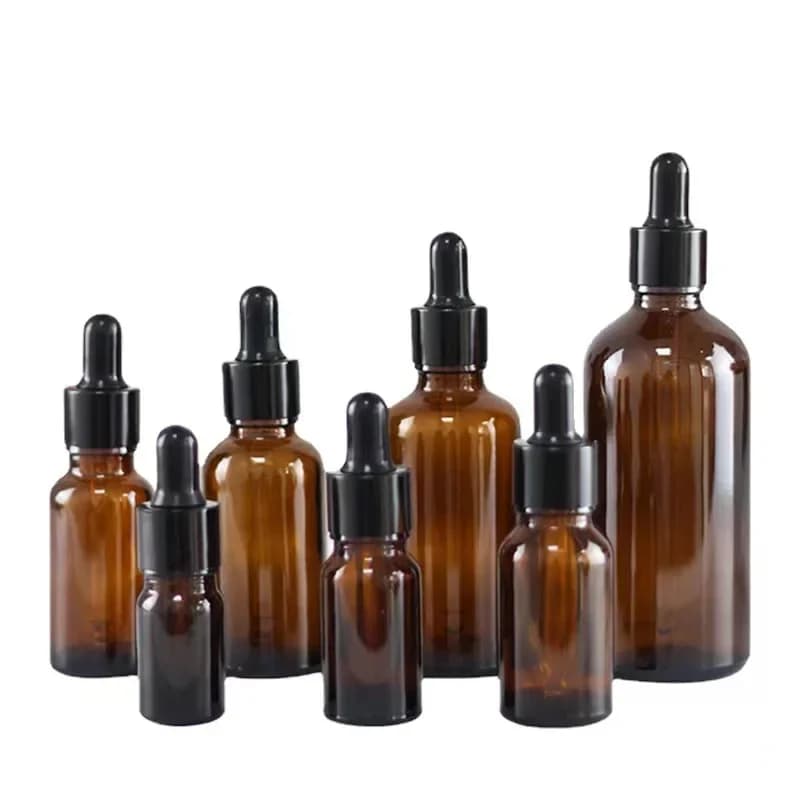 glass essential oil perfume bottles with dropper — image 7