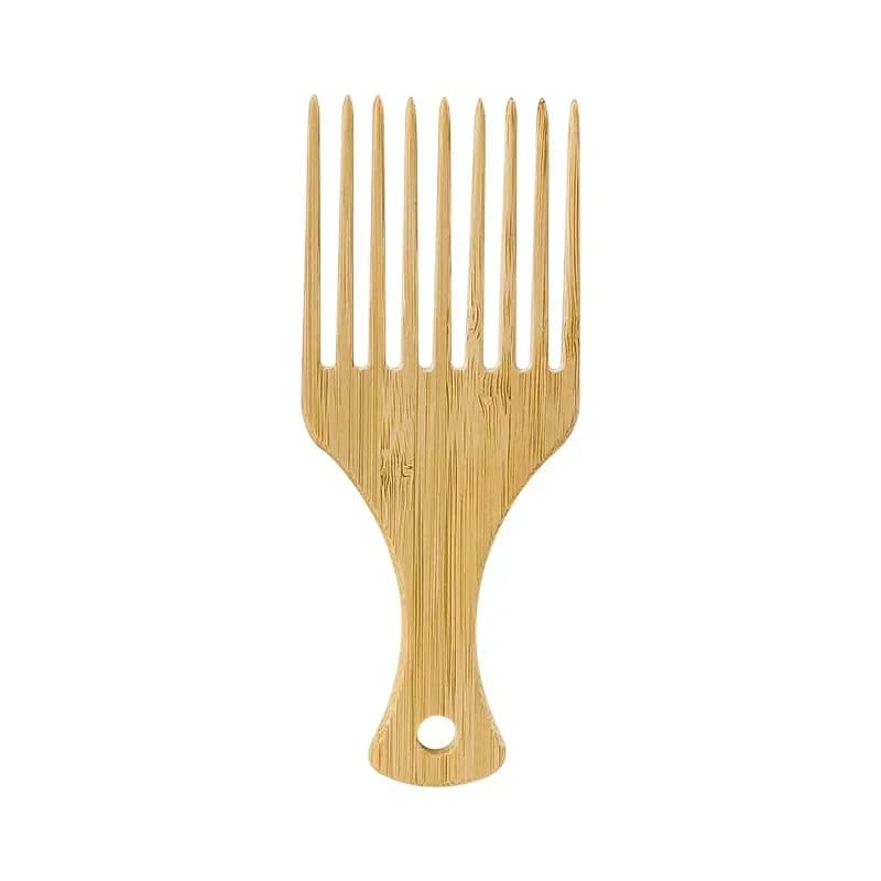 natural bamboo wide-tooth hair comb — image 7