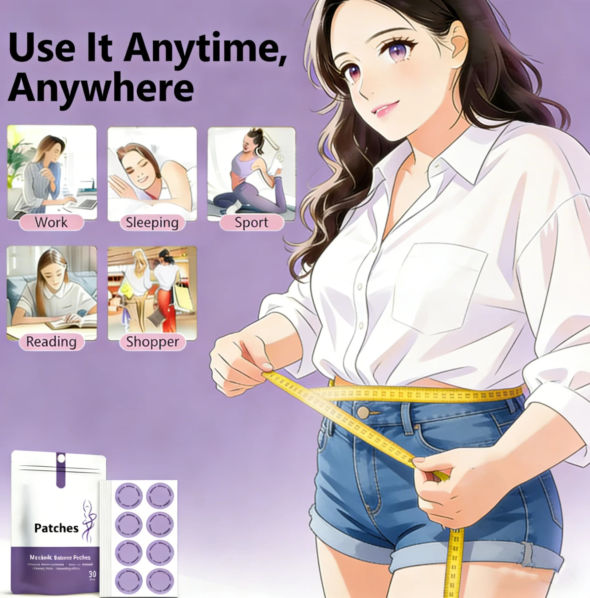 Appetite Control Patches – Metabolism Support (30 pcs)