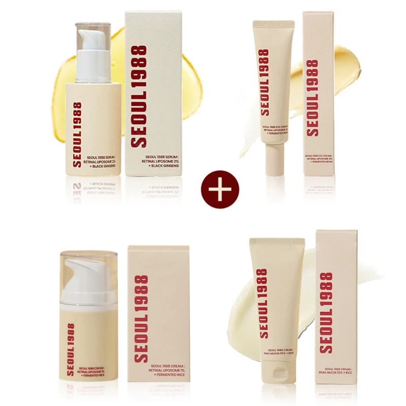 Retinol and ginseng eye and face cream serum set — image 6
