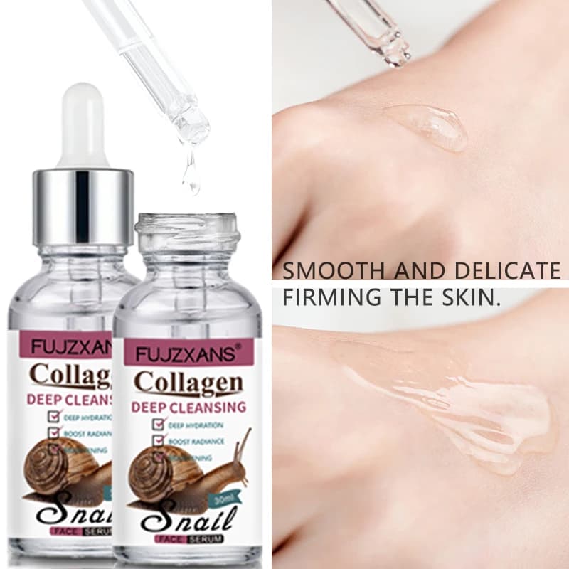 snail mucin serum bottle with niacinamide and hyaluronic acid — image 3