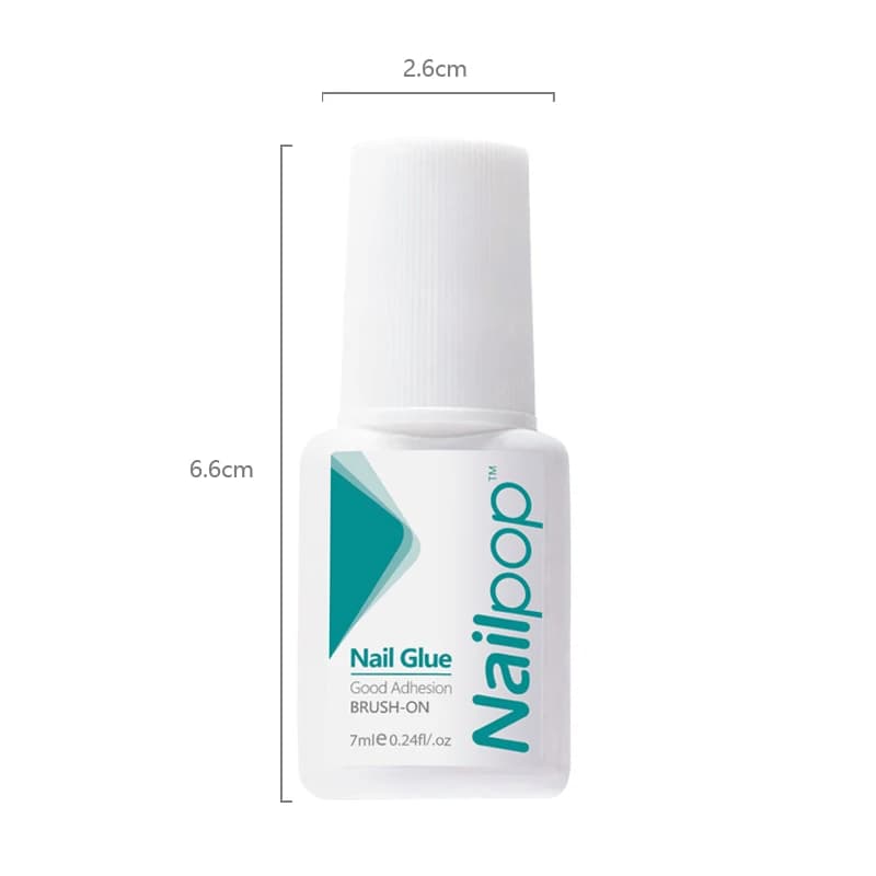 glitter nail glue bottle with brush cap — image 6
