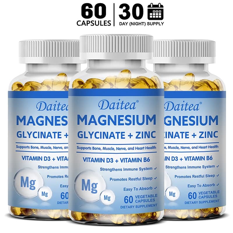 bottles of magnesium zinc vitamin d3 supplement — image 8