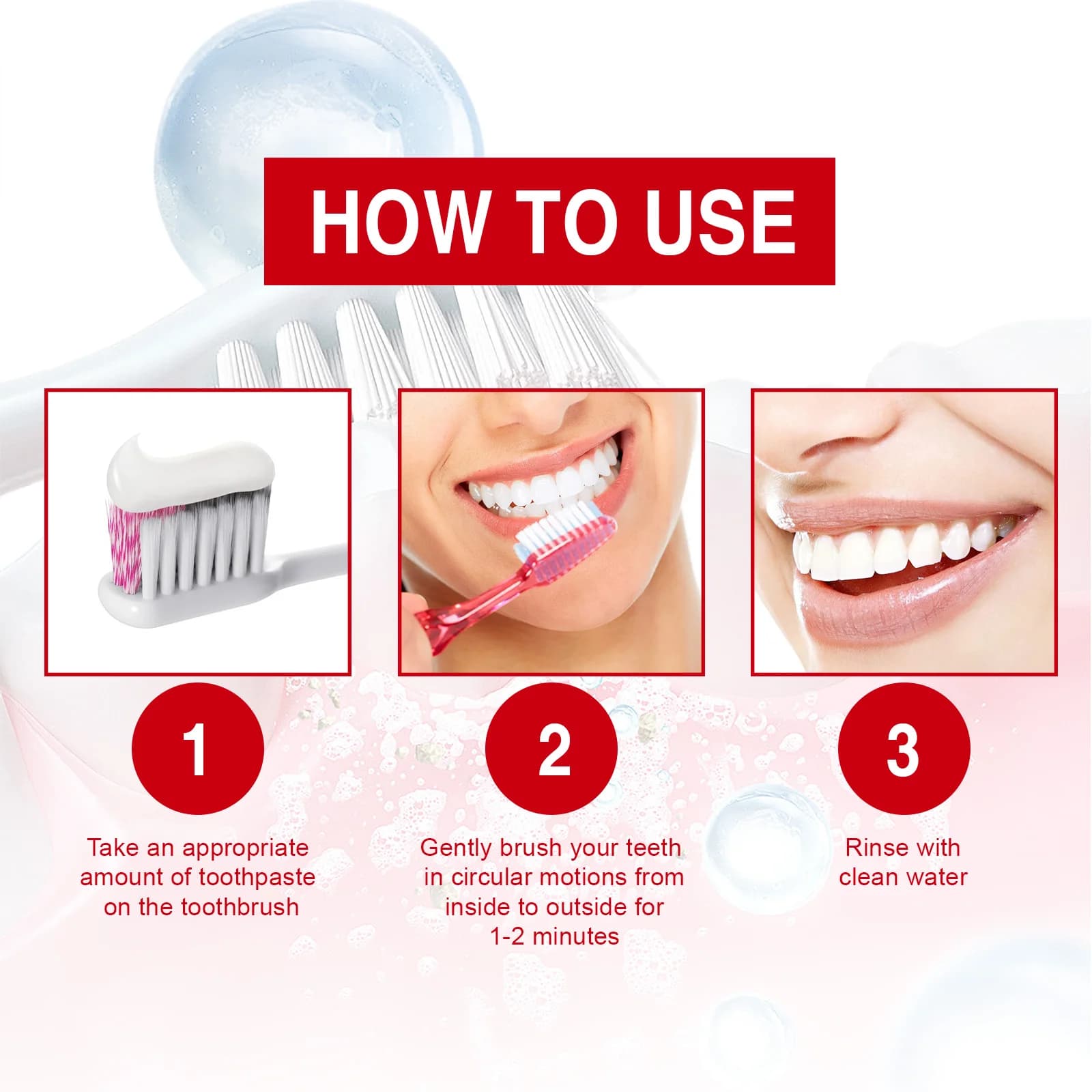 Probiotic whitening toothpaste tube — image 3