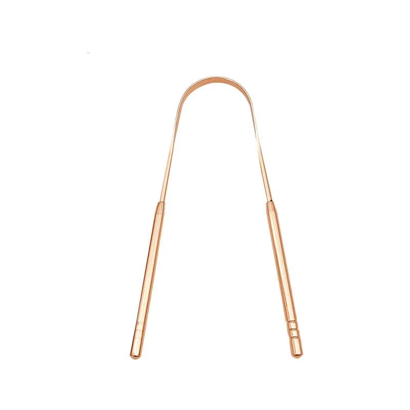 Stainless steel tongue scraper with non‑slip handle — image 8
