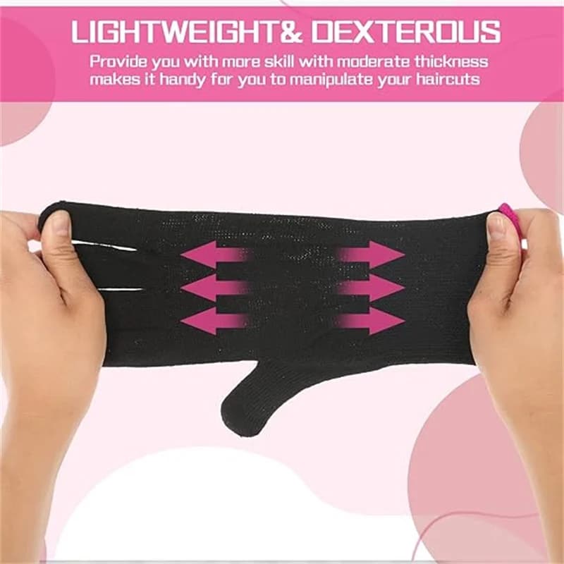 Heat-resistant gloves for hair styling — image 2