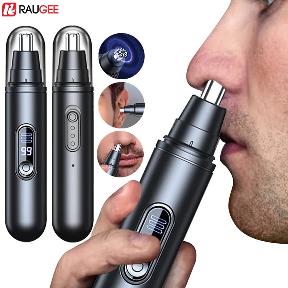 USB rechargeable nose and ear hair trimmer — image 1