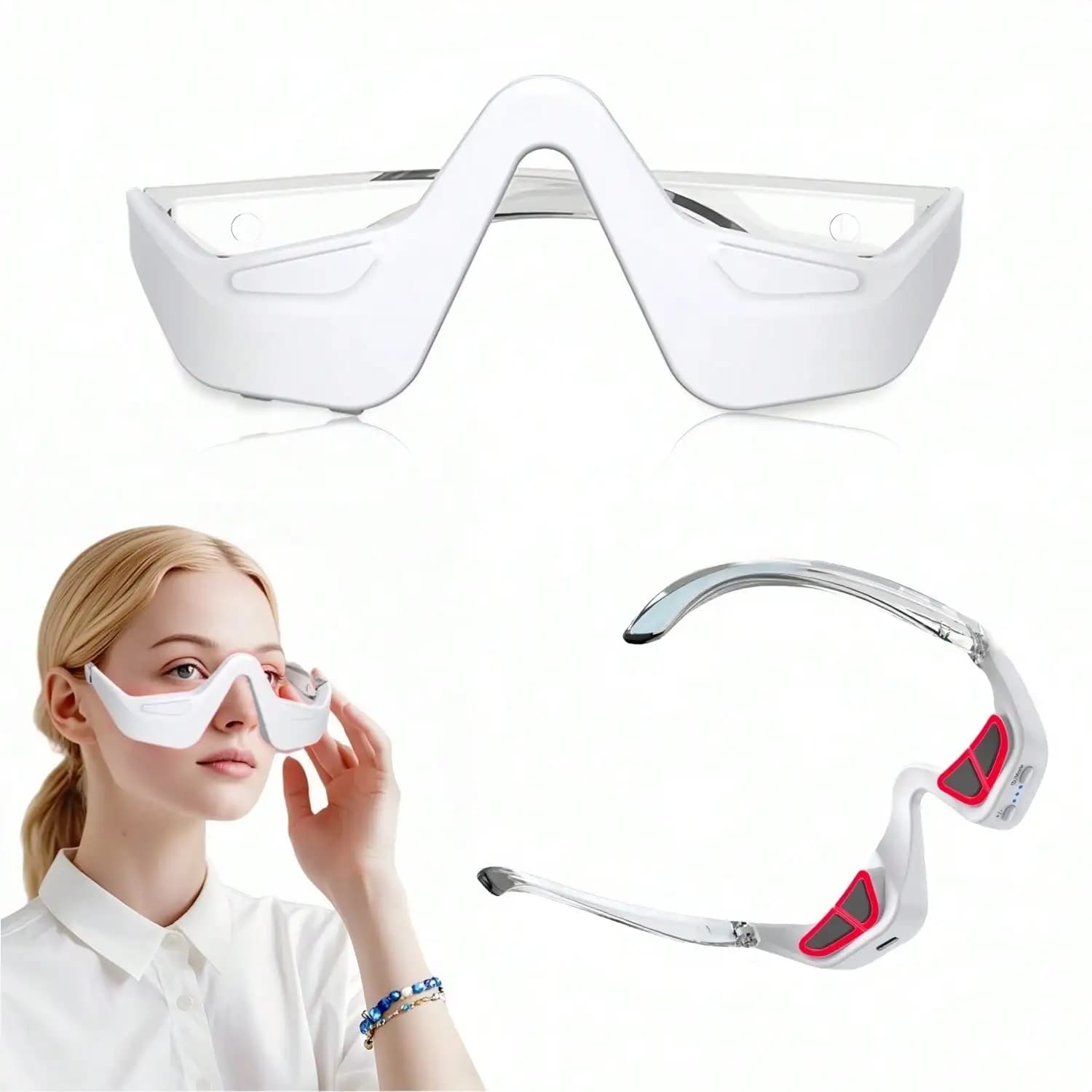 Red Light Therapy Glasses for Under‑Eye Care