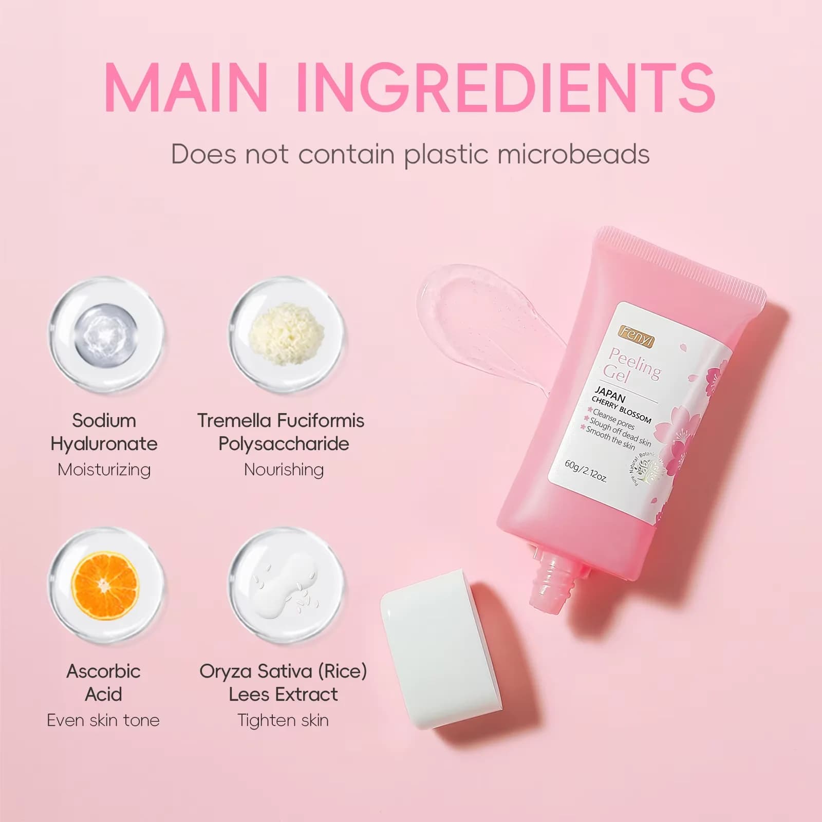 Sakura deep cleansing exfoliating gel tube — image 5