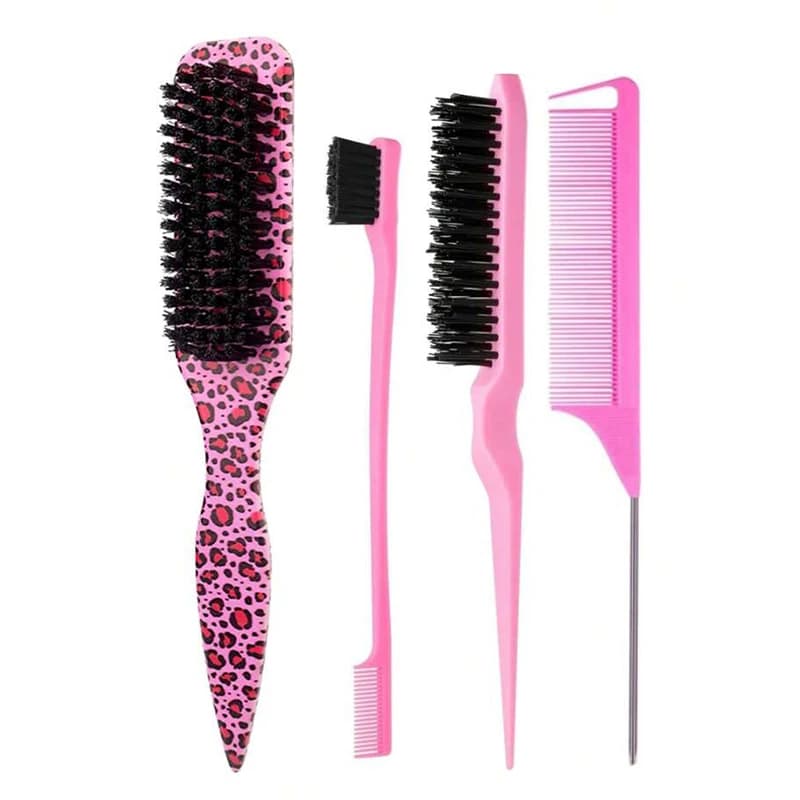 bristle slick back hair brush for smooth ponytails and buns — image 7
