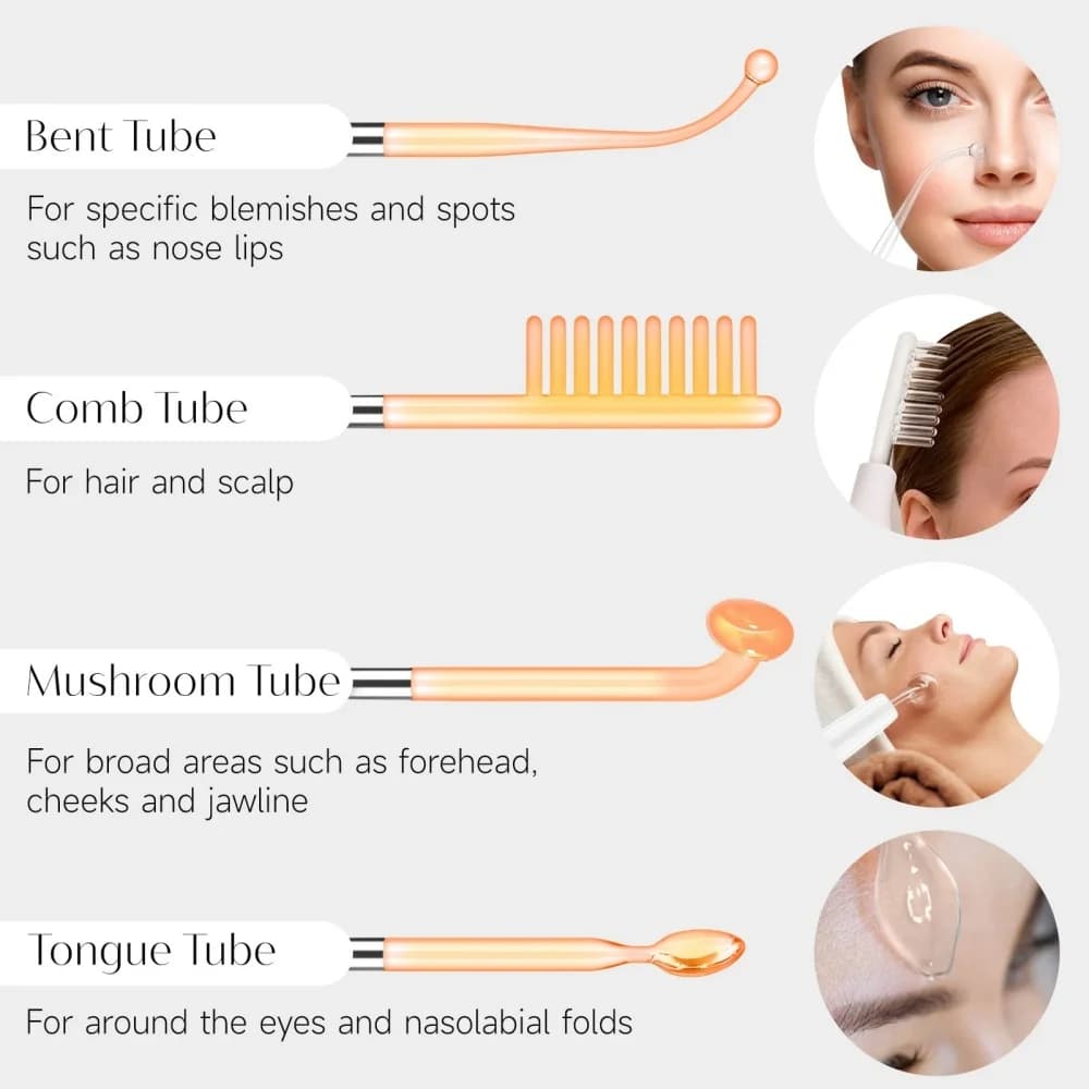 handheld high-frequency and microcurrent facial device — image 3