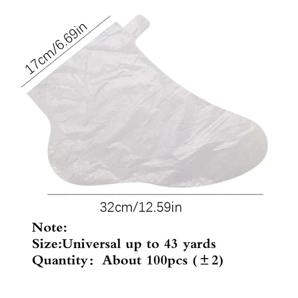 Disposable foot moisturizing socks in transparent bag — image 3