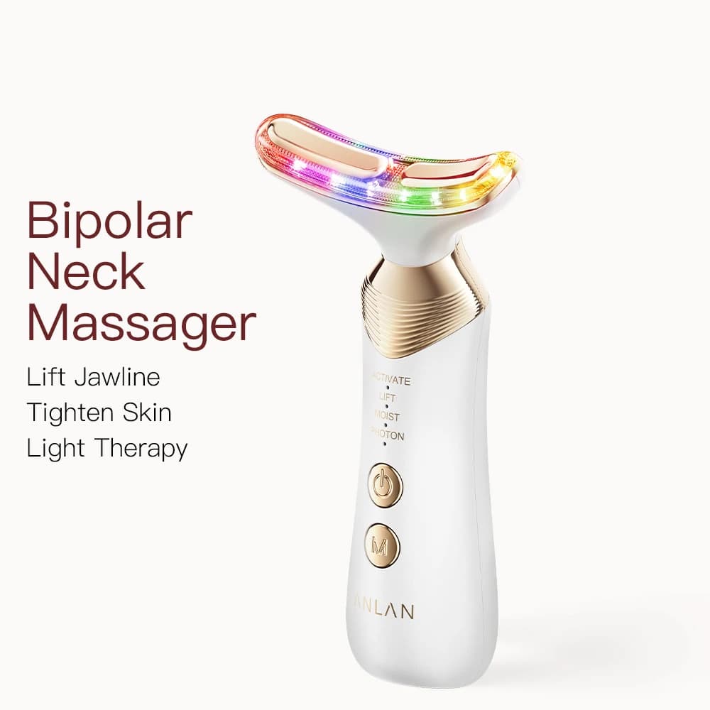 ANLAN Dual Polar Neck Beauty Device with 24K Gold