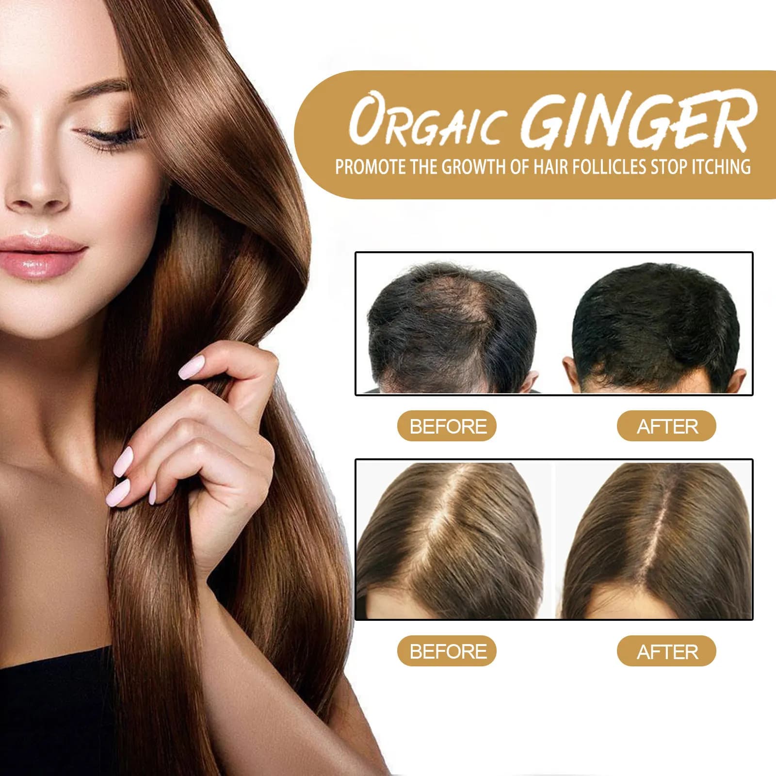 Natural ginger shampoo soap bar 60g — image 2