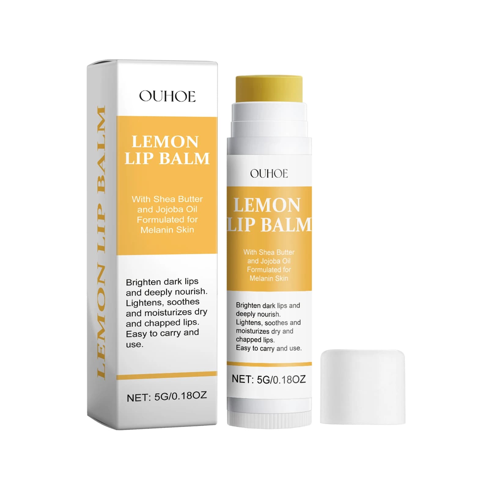 Lemon ginger turmeric lip balm tube — image 6