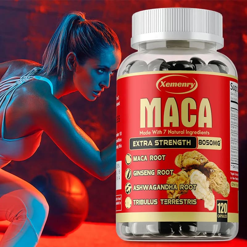 Maca Root Capsules with Ginseng and Ashwagandha