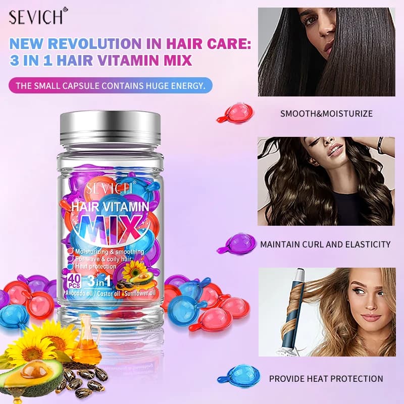 hair vitamin capsules in a bottle — image 4