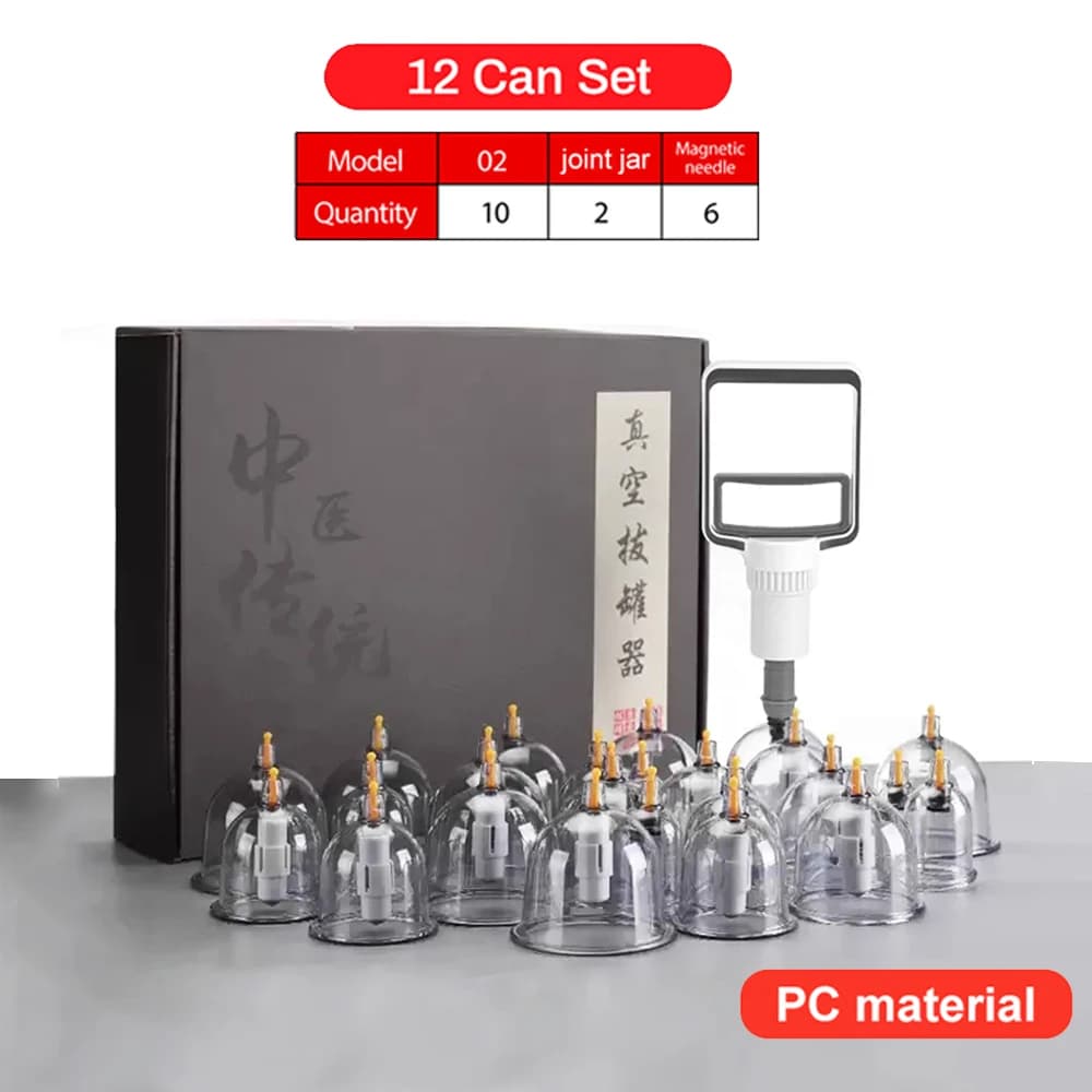 vacuum cupping set with 12 plastic cups — image 8