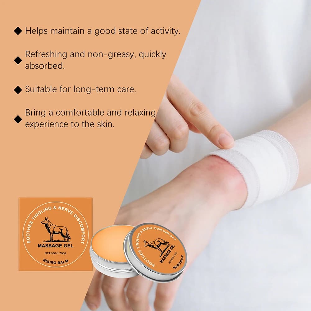 herbal nerve relief balm with magnesium and menthol — image 3