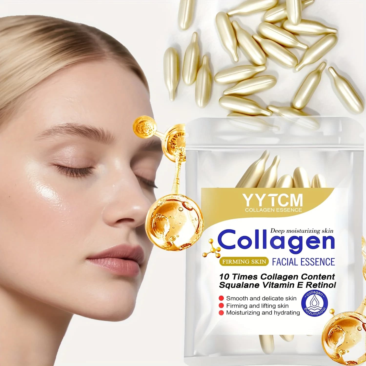 Collagen Firming Capsule Essence with Squalane, Retinol & Vitamin E