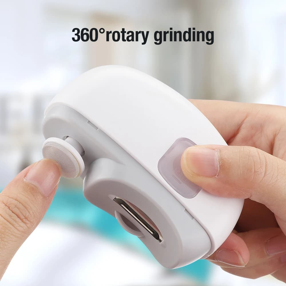 electric nail clipper with anti-splash trimmer — image 3