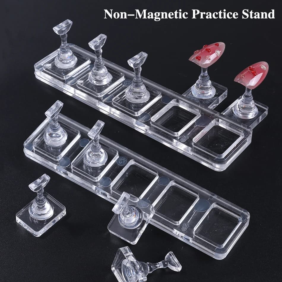 Acrylic Nail Display Stand with Tips – 1 Set
