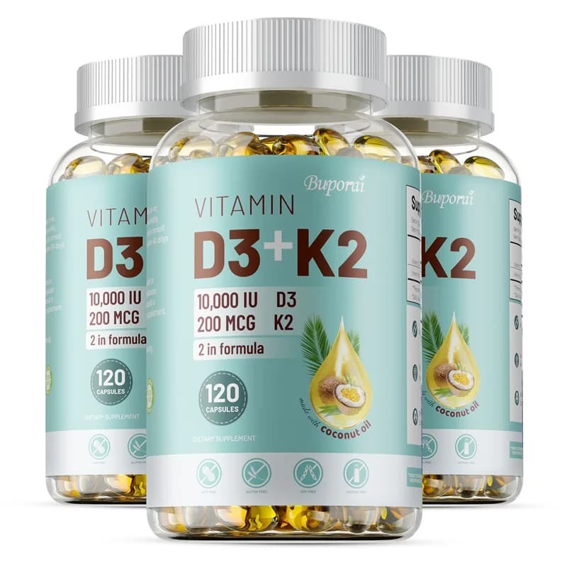 bottle of vitamin d3 and k2 supplement — image 7